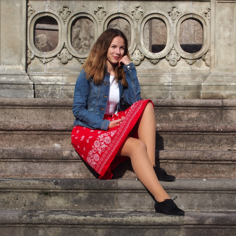 Sukňa Folk Love (red)