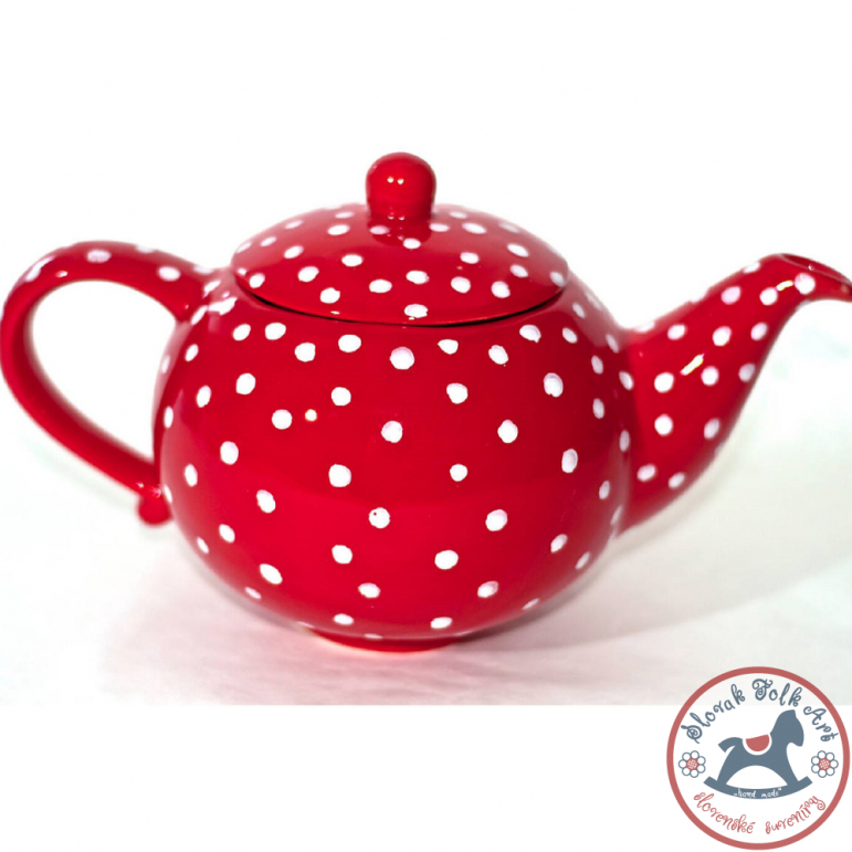 Tea kettle Romantic red