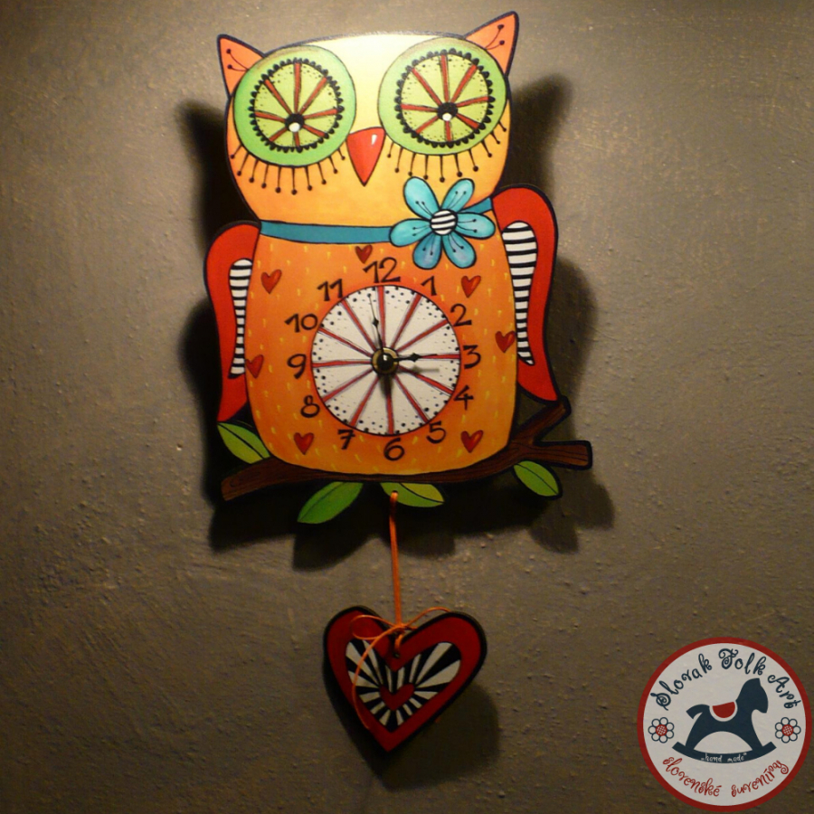 Wall clock Owl
