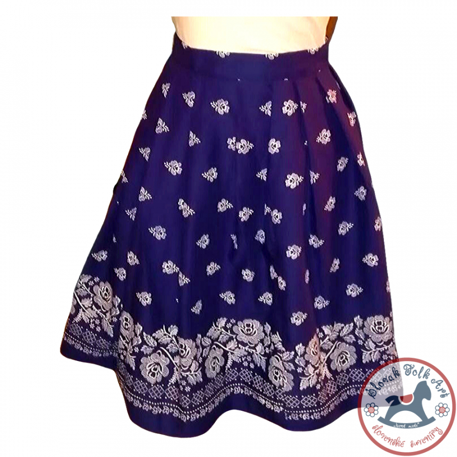 Skirt Folk Love (blue)