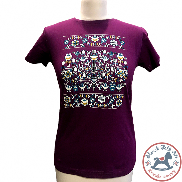 Dámske tričko Ornament (fialové)
