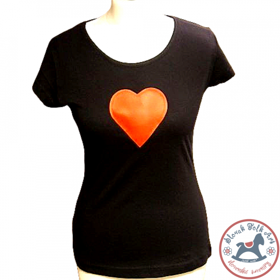Women´s whistling T-shirt (red heart) Women´s whistling T-shirt (red heart)