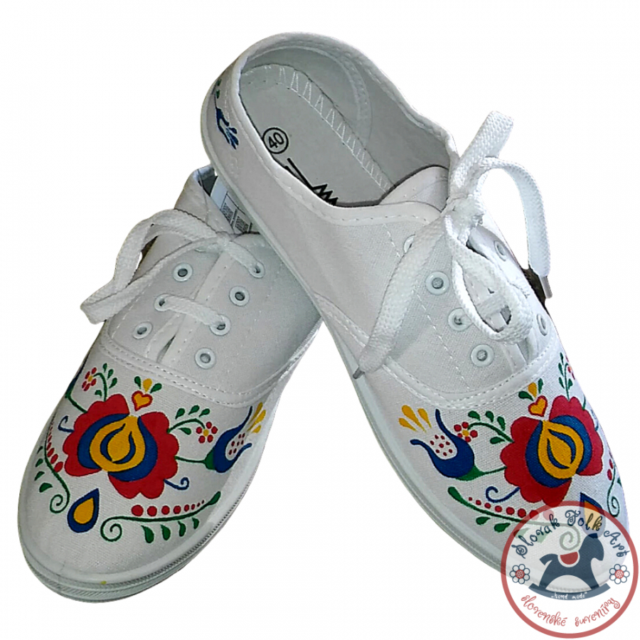 Dámske folklórne tenisky pestré Dámske folklórne tenisky pestré