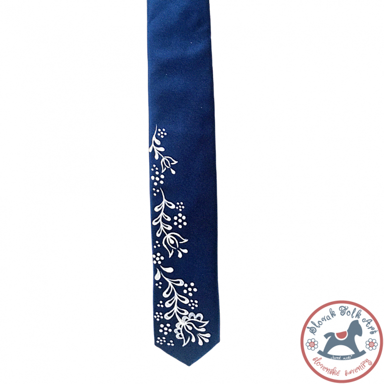 Folklórna kravata Matej (modrá)