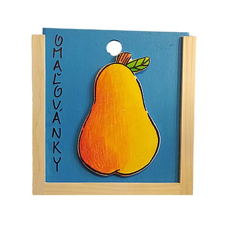 Wooden coloring book Pear