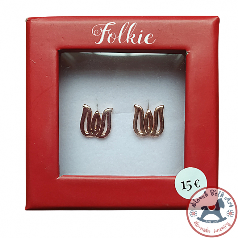 Earrings FOLKIE pink-gold...