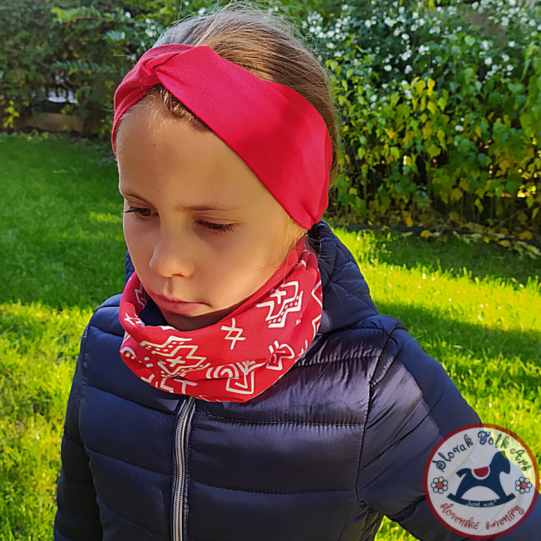 Headband červená