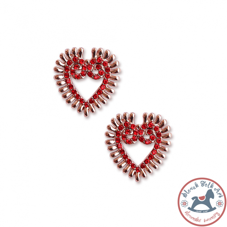 Mini earrings Folkie hearts...