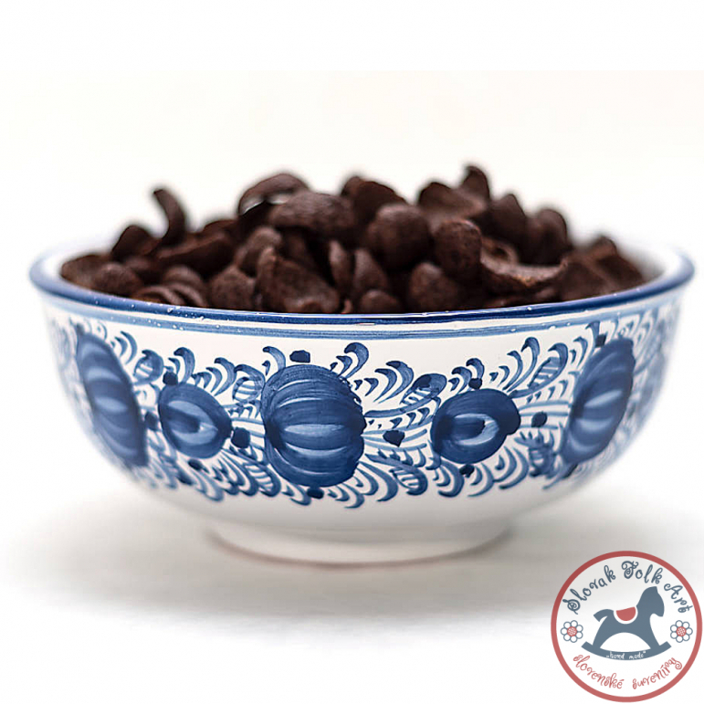 Blue majolica bowl