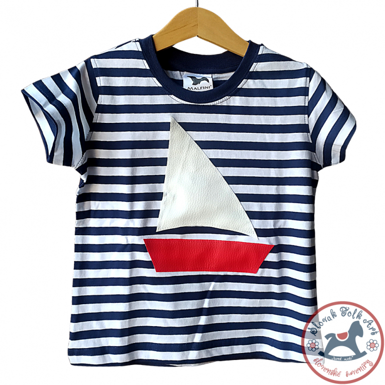 Detské pískacie tričko (loďka)