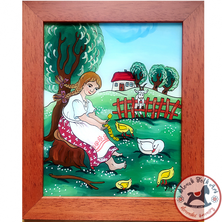 Painting on glass - SPRING