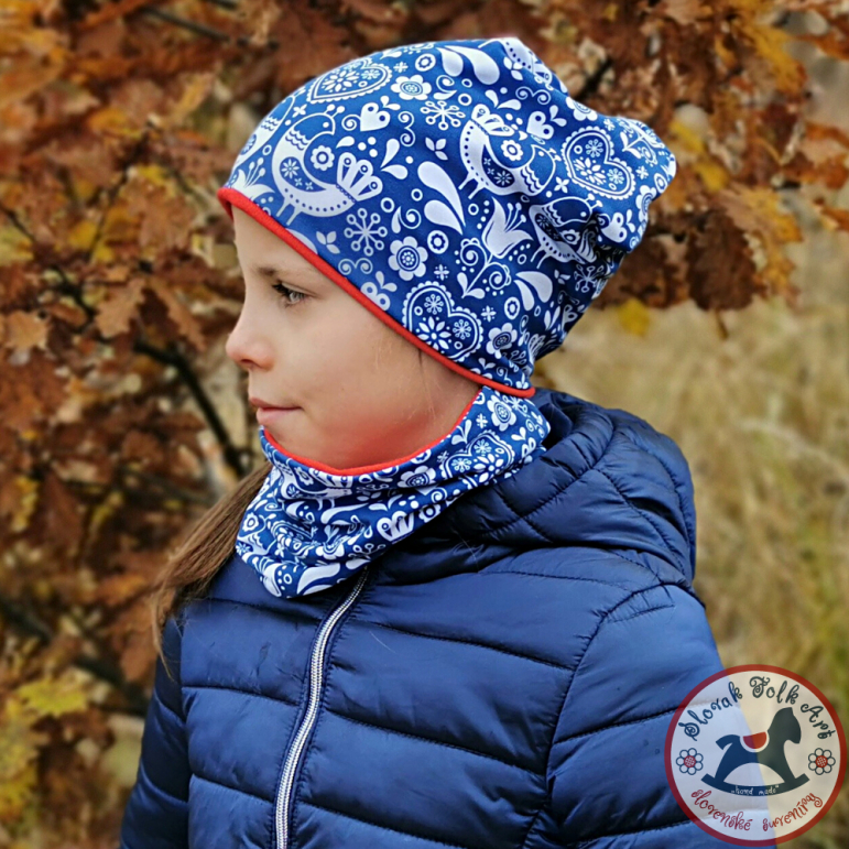 Cap and neckerchief blue Birds