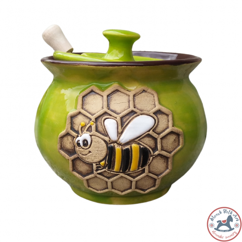 Honey cup Painted world (green)