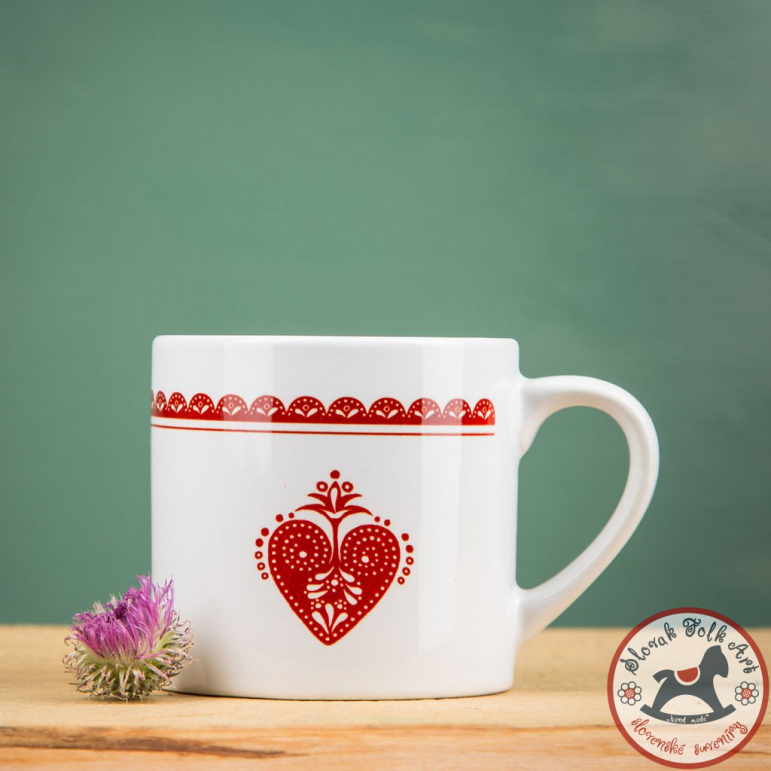 Ceramic mug with a heart 300 ml