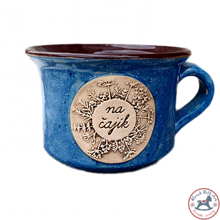 Cup big "for tea" (blue)