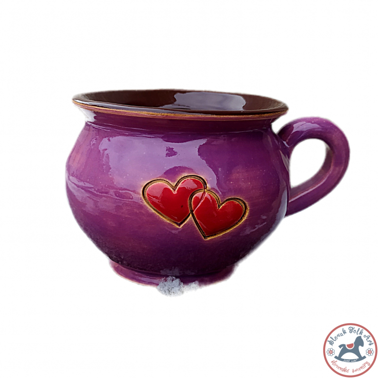 Mug ART heart (violet)