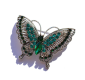 Brooch Buterfly green