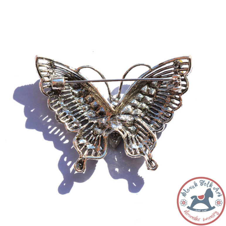 Brooch Buterfly red