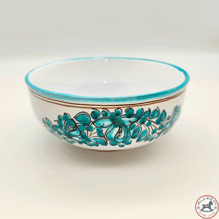 Green majolica bowl
