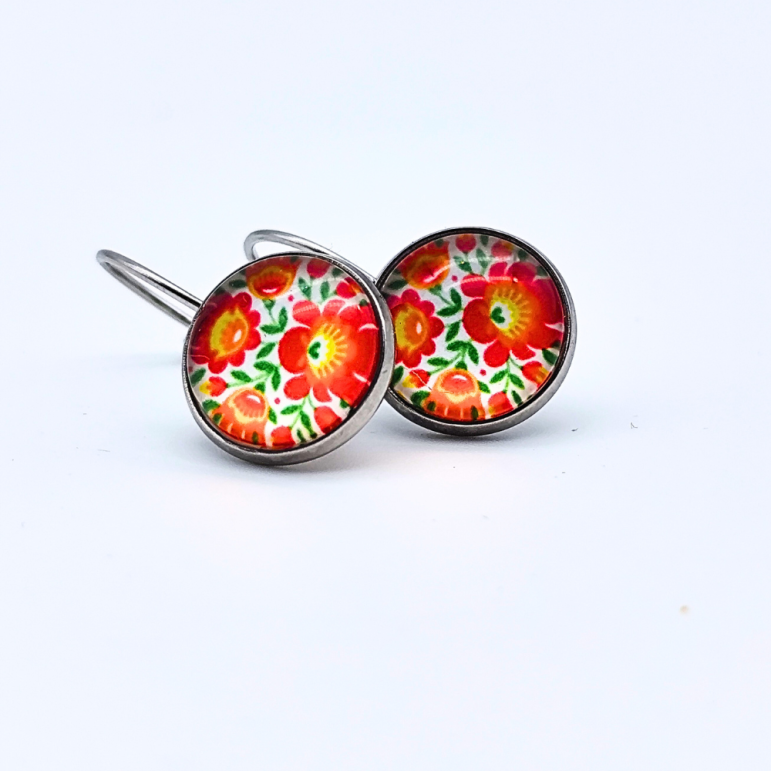 Náušnice Kvety (klip)