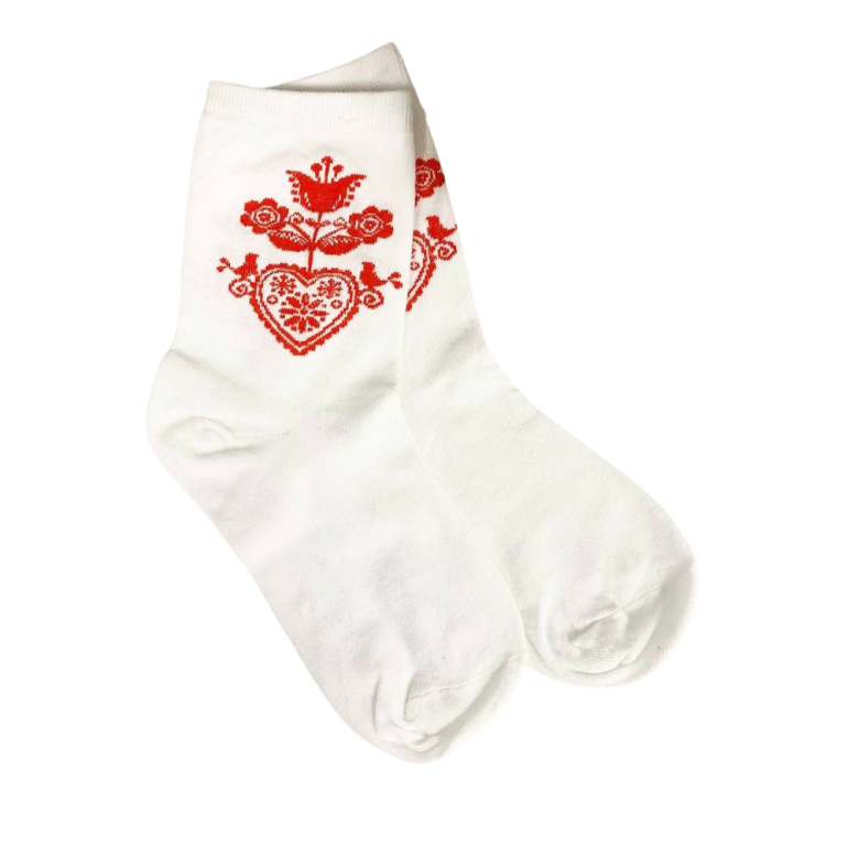 Ponožky červené srdcia We...