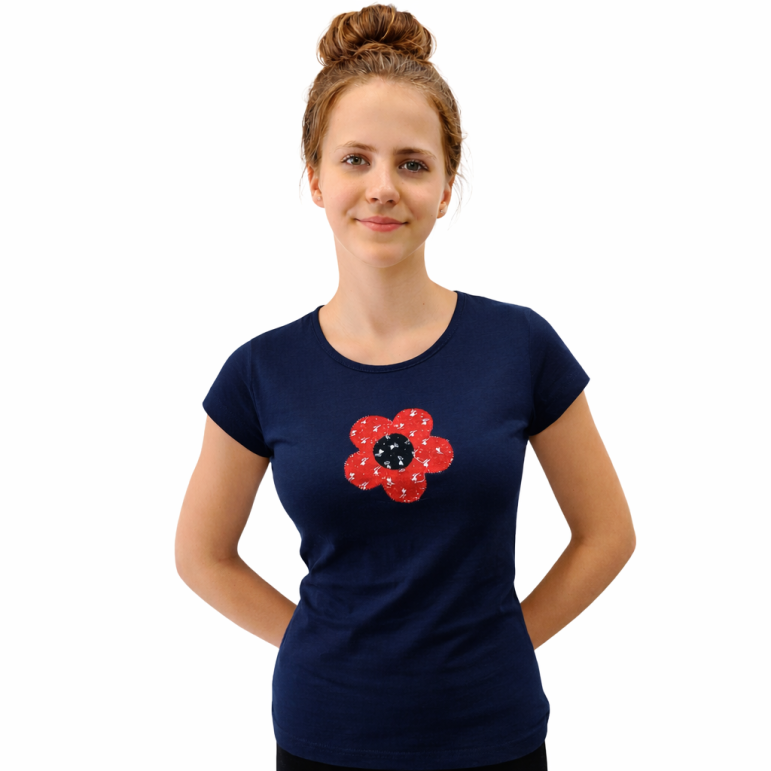 Dámske tričko s folklórnym...