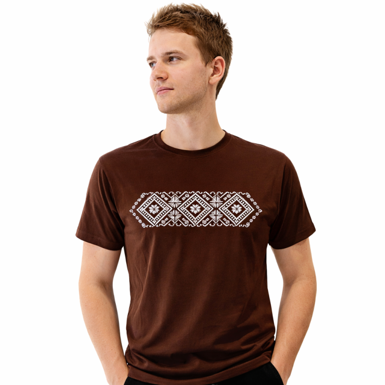Men´s Čičmany T-shirt (brown)