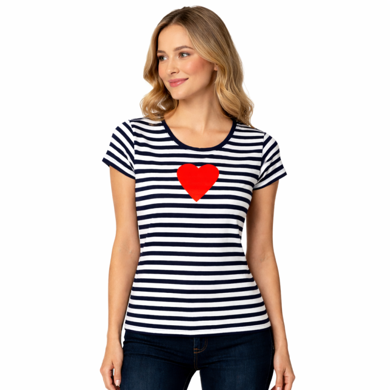 Dámske pruhované pískacie...