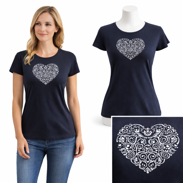 Dámske tričko s folklórnym...