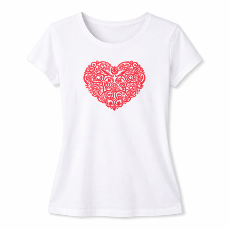 Dámske tričko s folklórnym...