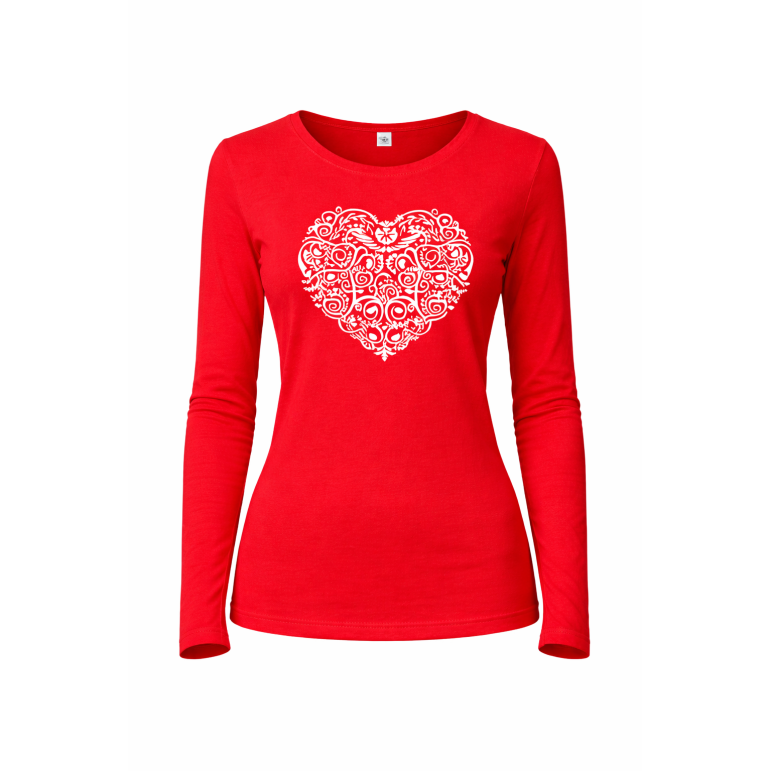 Women´s T-shirt Folk (red)...