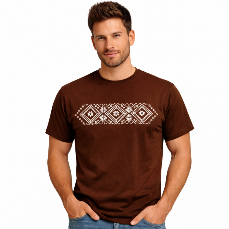 Men´s Čičmany T-shirt (brown)