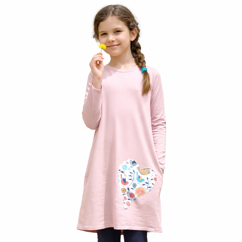 Dievčenské šaty overszize