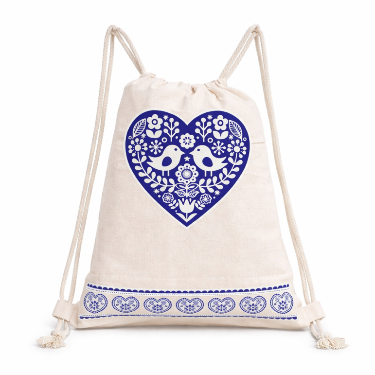 Folk backpack (blue)