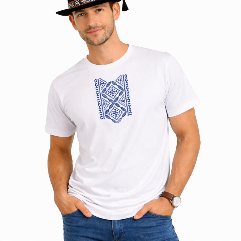 Pánske biele tričko s...