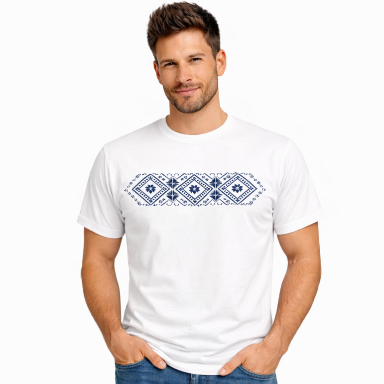 Pánske tričko s folklórnym...