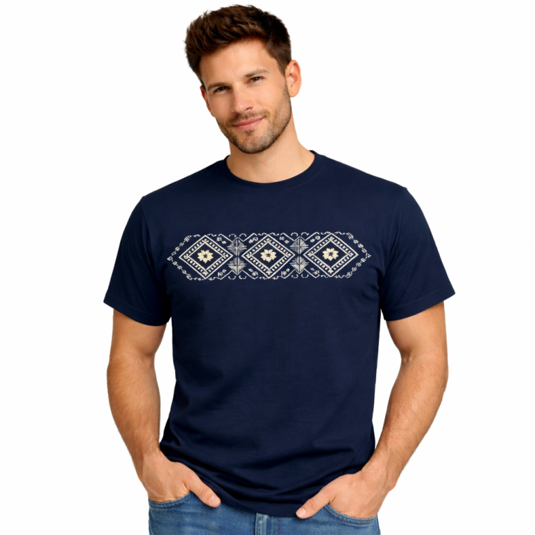 Pánske tričko s folklórnym...