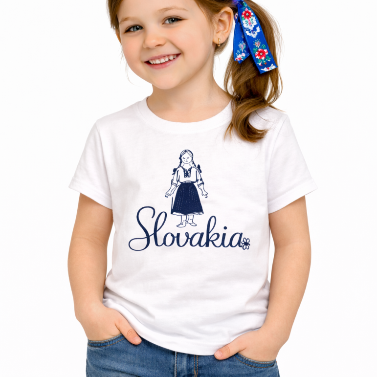 Detské tričko s motívom dievčatka