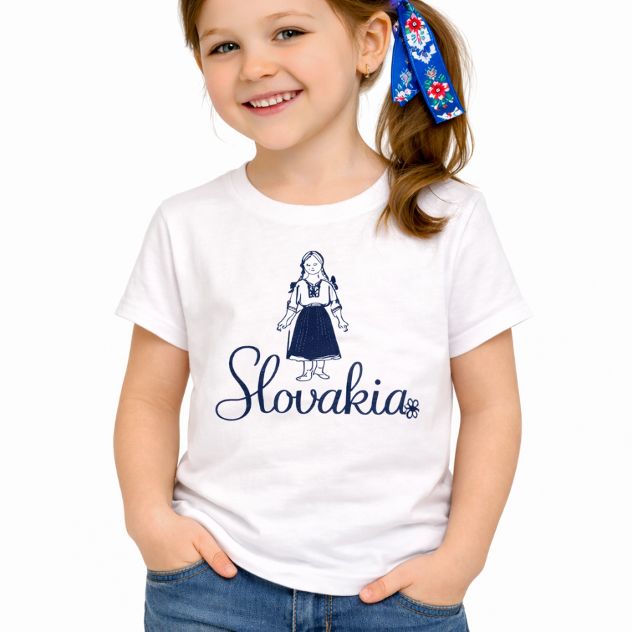 Detské tričko s motívom dievčatka