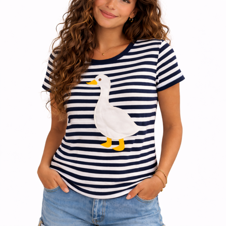 Dámske pruhované pískacie...