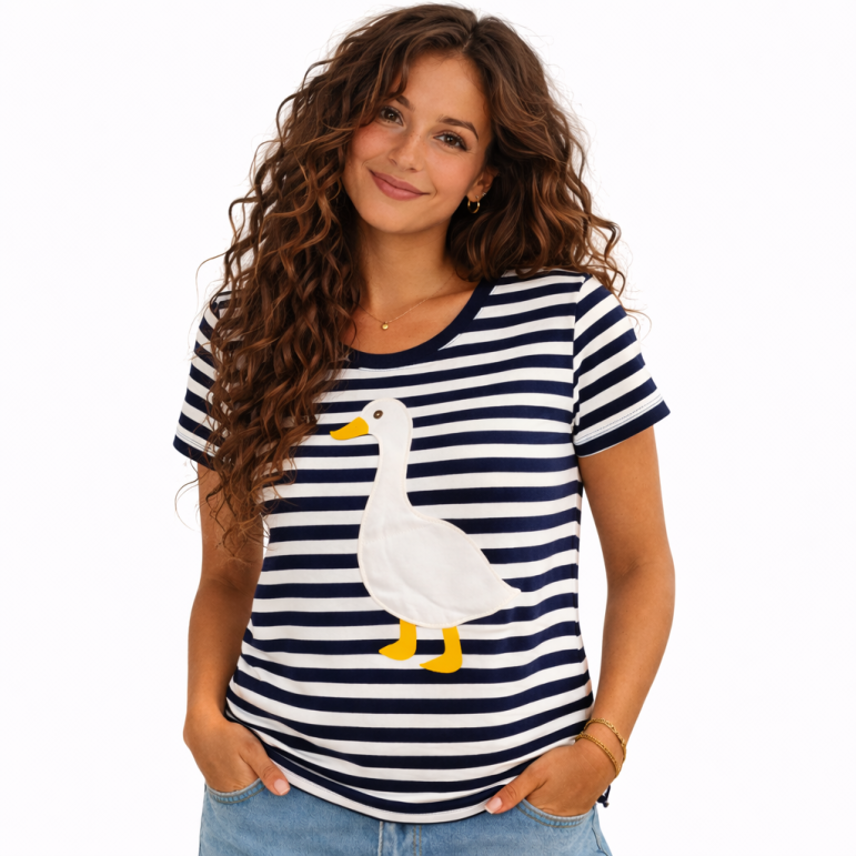 Dámske pruhované pískacie...