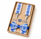 Braces and bow tie Folk (blue)
