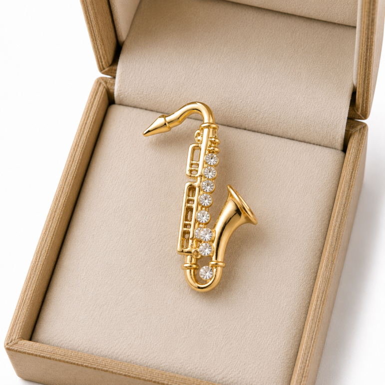 Brošňa Husle saxafon