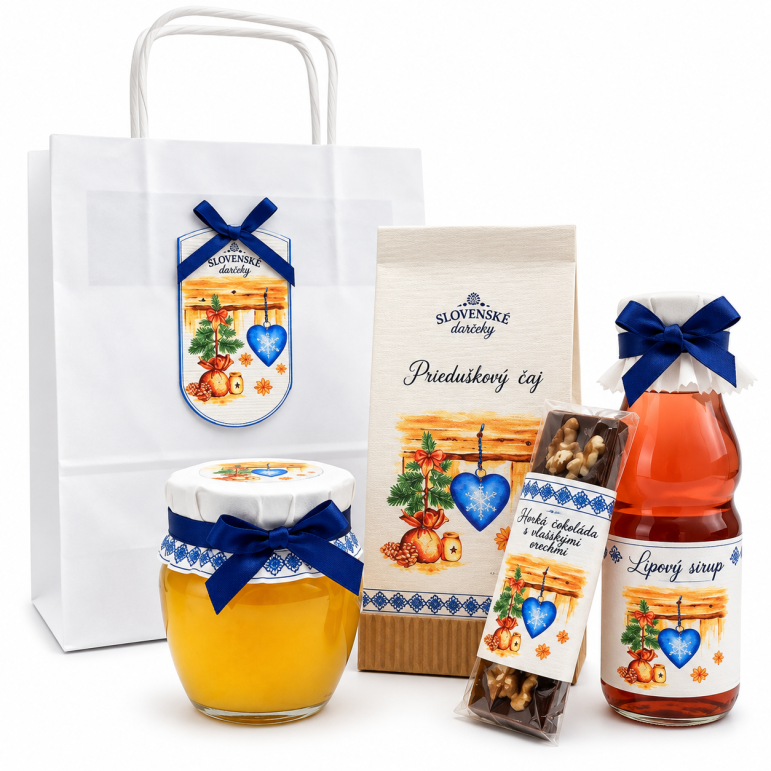 Christmas set Blue heart...