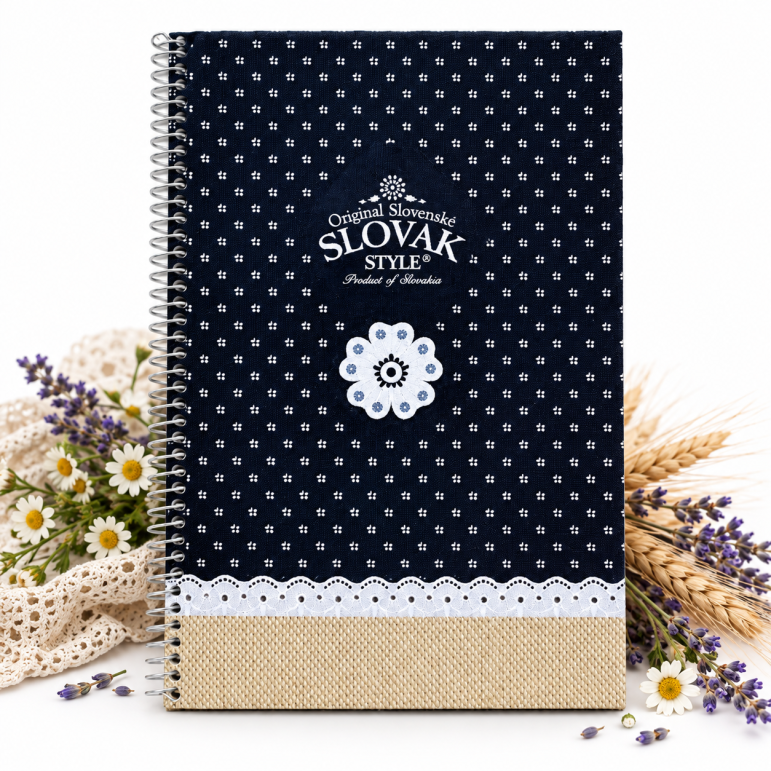 Notebook with flower