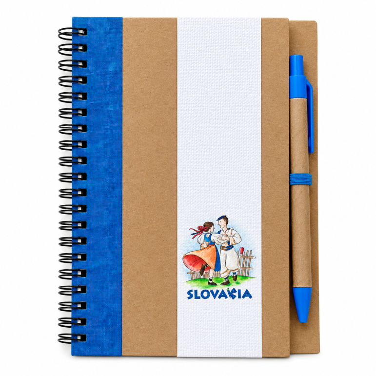 Notebook with pen (blue)