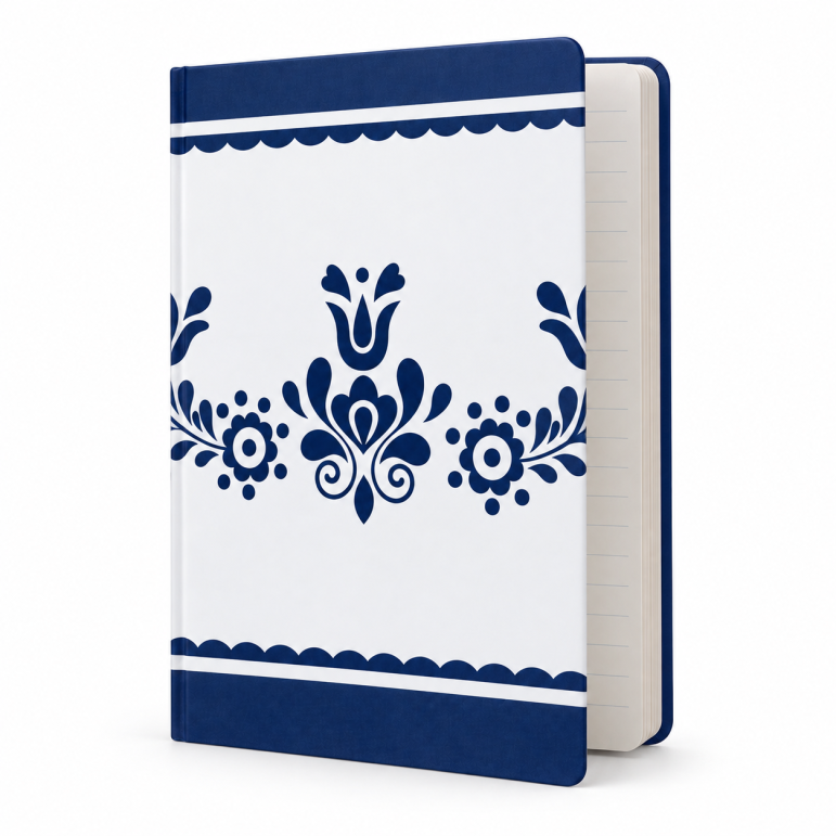 Notebook Blue flowers